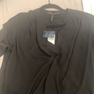 Black top with attached cami